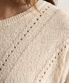Giulia e Tu Bouclé Pullover durchbrochen