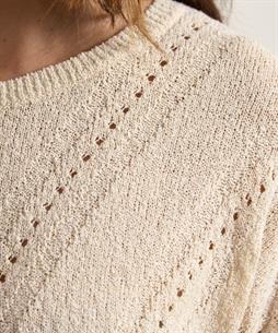 Giulia e Tu Bouclé Pullover durchbrochen