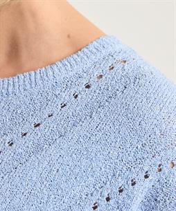 Giulia e Tu Bouclé Pullover durchbrochen