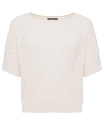Giulia e Tu Bouclé Pullover durchbrochen