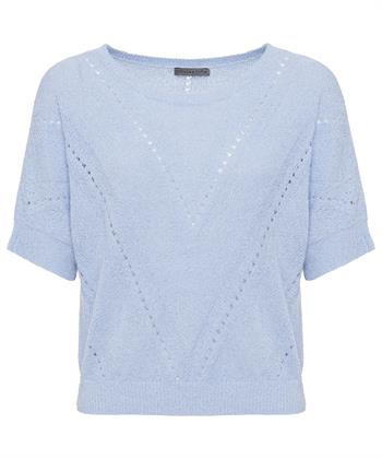 Giulia e Tu Bouclé Pullover durchbrochen