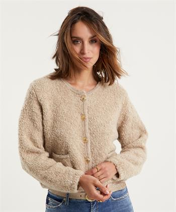 Giulia e Tu Bouclé Strickjacke aus Wollmischung
