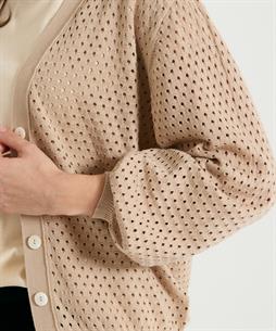 Giulia e Tu durchbrochene Strickjacke