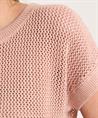 Giulia e Tu durchbrochener Pullover Lurex