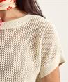 Giulia e Tu durchbrochener Pullover Lurex