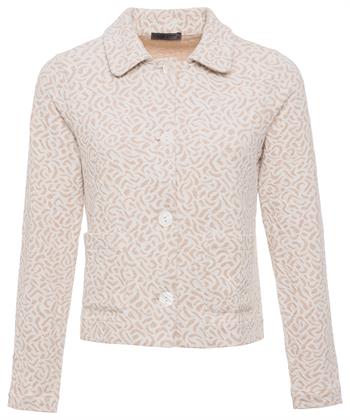 Giulia e Tu Jacquard-Blazer Strickjacke Crinkle