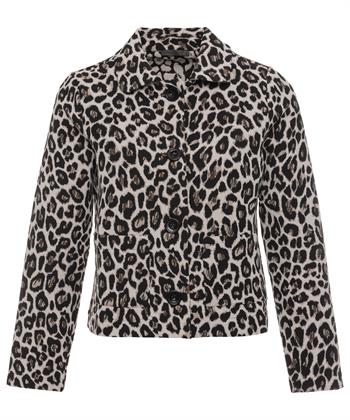 Giulia e Tu Jacquard-Jacke mit Panther-Print