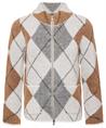 Giulia e Tu Jacquard-Strickjacke mit Argyle-Karo