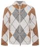 Giulia e Tu Jacquard-Strickjacke mit Argyle-Karo