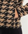 Giulia e Tu Jacquard-Strickjacke pied-de-poule