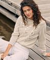 Giulia e Tu Kabelpullover mit Foliendruck