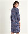 Giulia e Tu Kleid Tulpenausschnitt Bouclé-Print