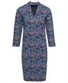 Giulia e Tu Kleid Tulpenausschnitt Bouclé-Print