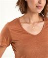 Giulia e Tu Leinen Shirt V-Ausschnitt