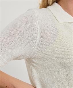Giulia e Tu Polo Strickjacke Bouclé-Optik