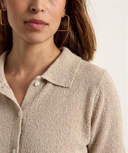 Giulia e Tu Polo Strickjacke Bouclé-Optik