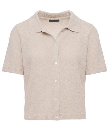 Giulia e Tu Polo Strickjacke Bouclé-Optik