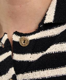 Giulia e Tu Polo Strickjacke gestreift
