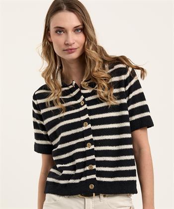 Giulia e Tu Polo Strickjacke gestreift