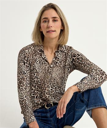 Giulia e Tu Polobluse mit Pantherdruck