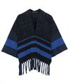 Giulia e Tu Poncho Strickjacke gestreift