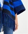 Giulia e Tu Poncho Strickjacke gestreift