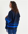 Giulia e Tu Poncho Strickjacke gestreift