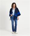 Giulia e Tu Poncho Strickjacke gestreift