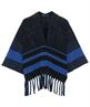 Giulia e Tu Poncho Strickjacke gestreift