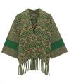 Giulia e Tu Poncho Strickjacke Ikat