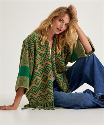 Giulia e Tu Poncho Strickjacke Ikat