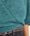 Giulia e Tu Pullover aus einer Wollmischung mit Überlappung