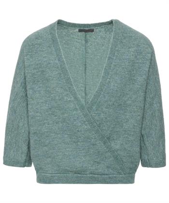Giulia e Tu Pullover aus einer Wollmischung mit Überlappung