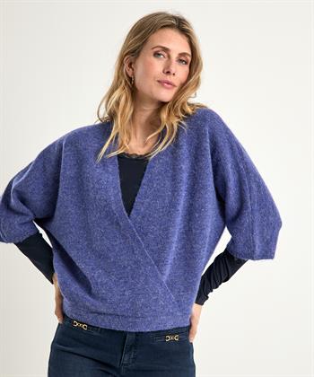 Giulia e Tu Pullover aus einer Wollmischung mit Überlappung