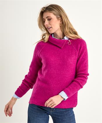 Giulia e Tu Pullover aus Wollmischung asymmetrischem Reißverschluss