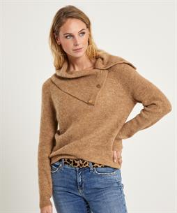 Giulia e Tu Pullover aus Wollmischung mit Rollkragen und Knöpfen
