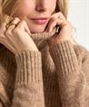 Giulia e Tu Rollkragenpullover aus Wollmischung mit V-Muster