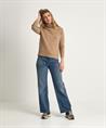 Giulia e Tu Rollkragenpullover aus Wollmischung mit V-Muster