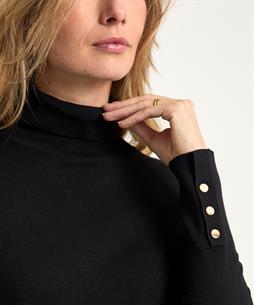 Giulia e Tu Rollkragenpullover mit Knopfleiste