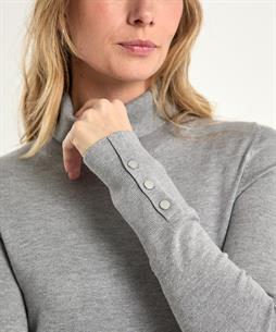 Giulia e Tu Rollkragenpullover mit Knopfleiste