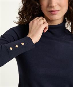 Giulia e Tu Rollkragenpullover mit Knopfleiste