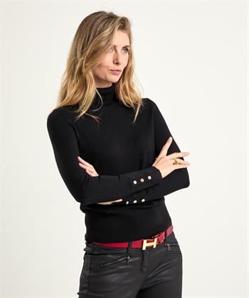 Giulia e Tu Rollkragenpullover mit Knopfleiste