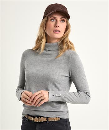 Giulia e Tu Rollkragenpullover mit Knopfleiste