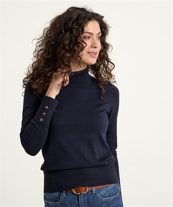Giulia e Tu Rollkragenpullover mit Knopfleiste