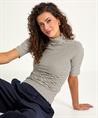 Giulia e Tu Rollkragenpullover mit Rippenstreifen