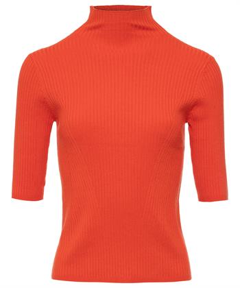 Giulia e Tu Rollkragenpullover Rippenstoff
