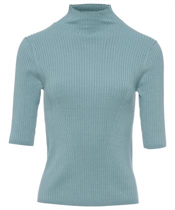 Giulia e Tu Rollkragenpullover Rippenstoff