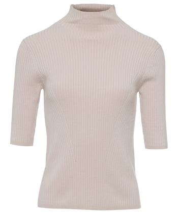 Giulia e Tu Rollkragenpullover Rippenstoff