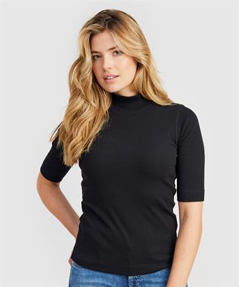 Giulia e Tu Rollkragenpullover Rippenstoff