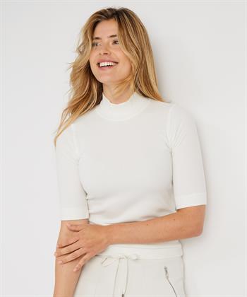 Giulia e Tu Rollkragenpullover Rippenstoff